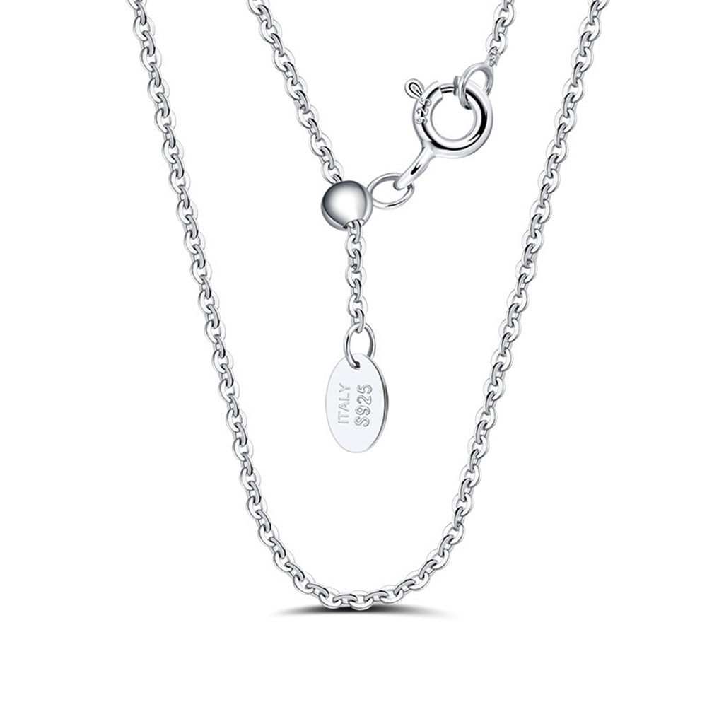 925 Sterling Silver Cable Chain 1.1mm 1.3mm 1.4mm 1.6mm 2.0mm