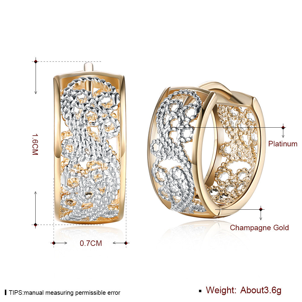 Brass With Plated Fashion Jewelry Earrings