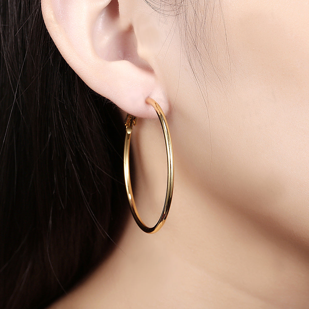 Brass With Plated Fashion Jewelry Earrings
