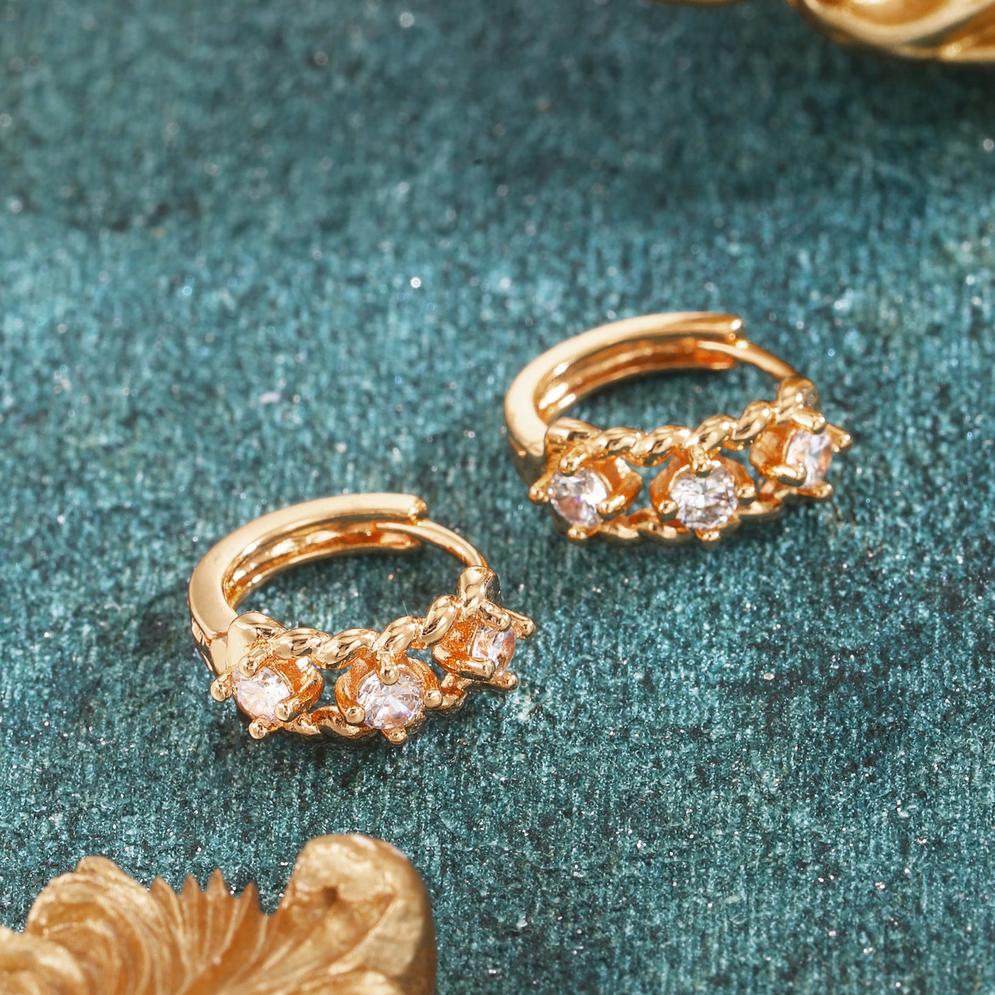 Brass With Plated Fashion Jewelry Earrings