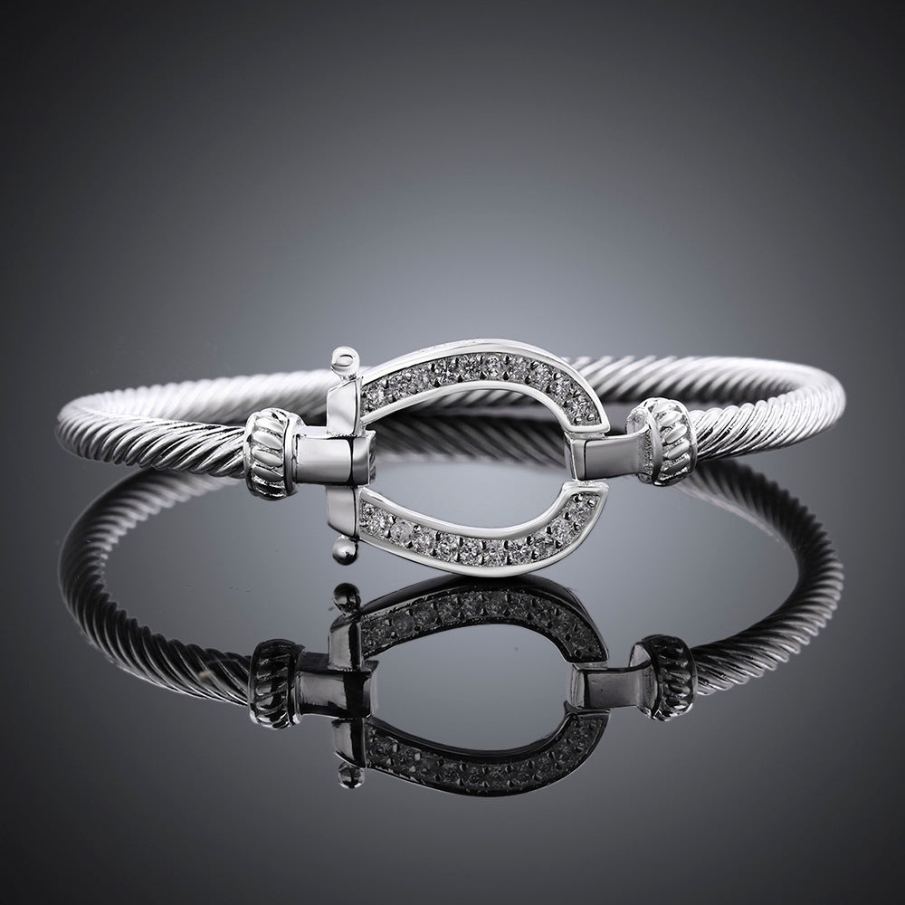 Brass With Plated Fashion Jewelry Bracelet