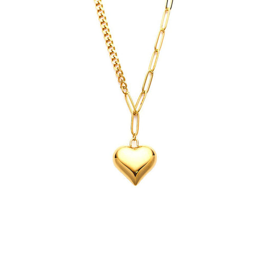 Stainless Steel Jewelry Heart Fashion Necklace