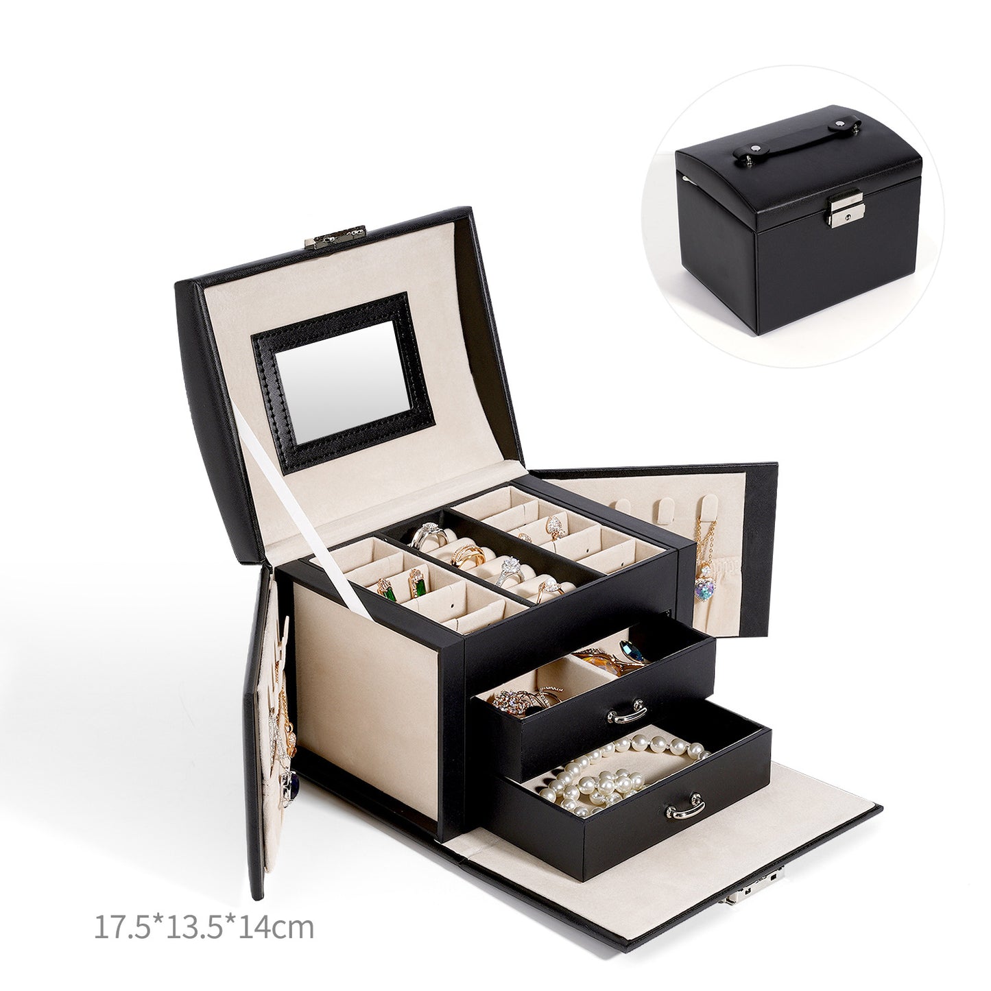 Portable Storage Case for Jewelry and Small Accessories