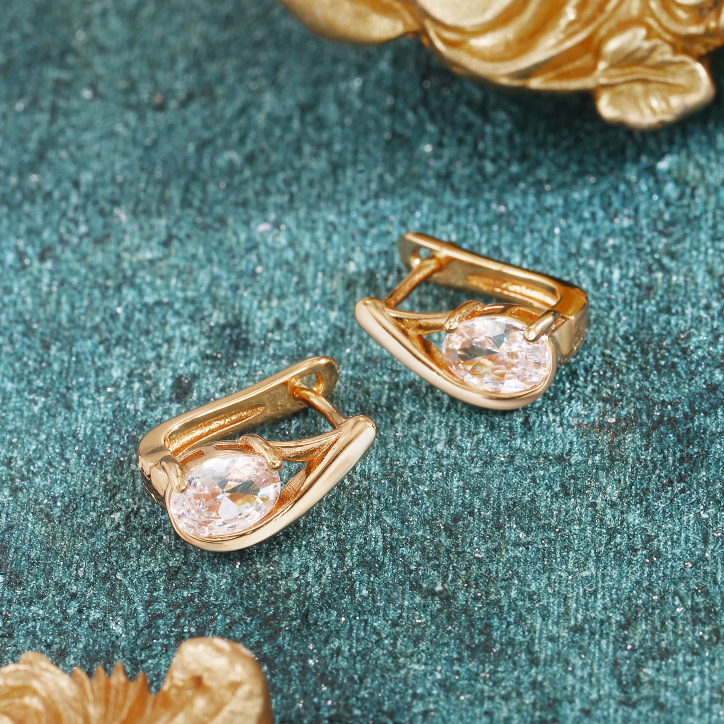 Brass With Plated Fashion Jewelry Earrings