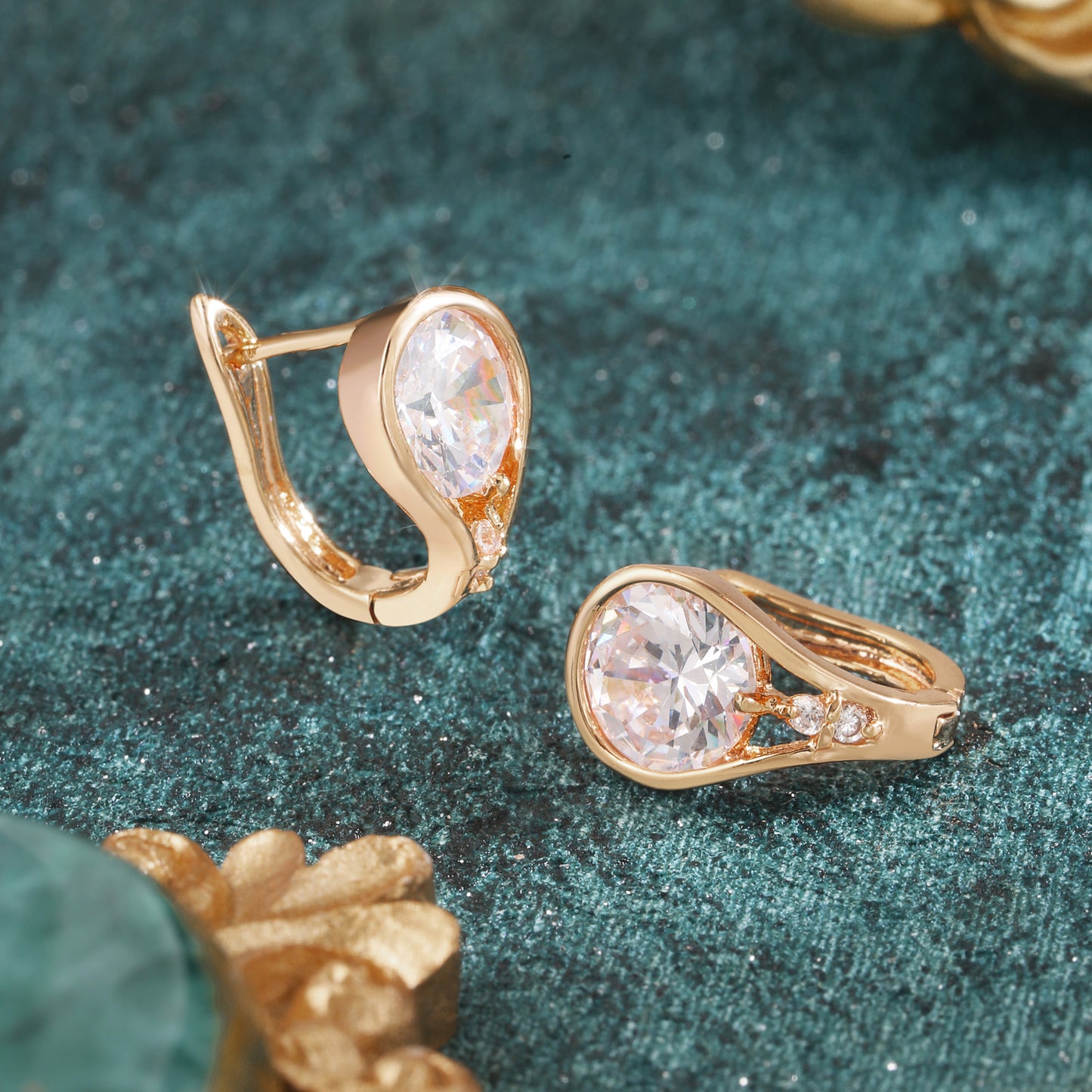 Brass With Plated Fashion Jewelry Earrings