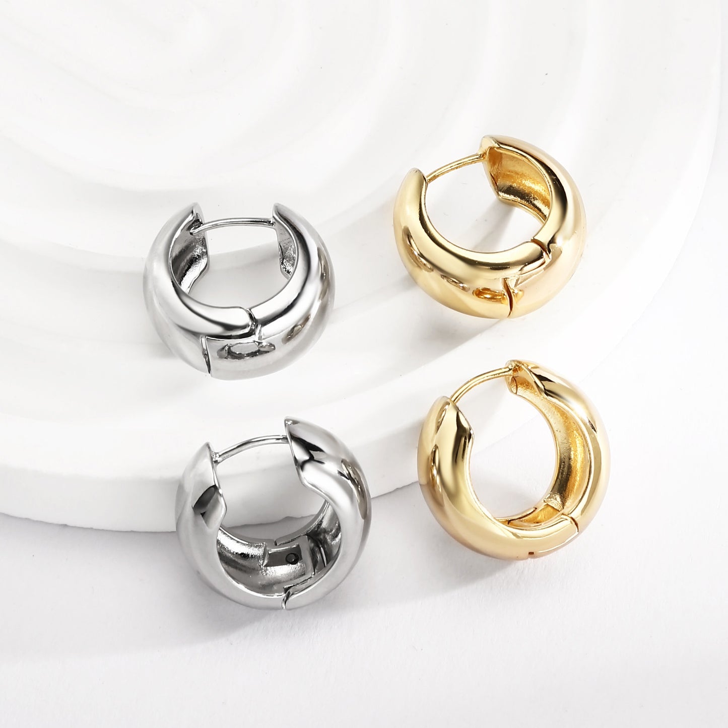 Brass With Plated Fashion Jewelry Earrings