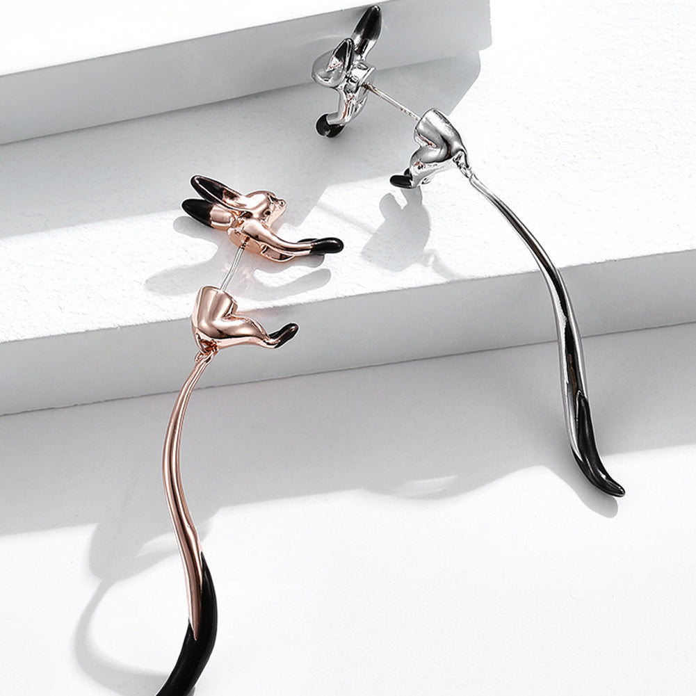 Brass With Plated Fashion Jewelry Earrings