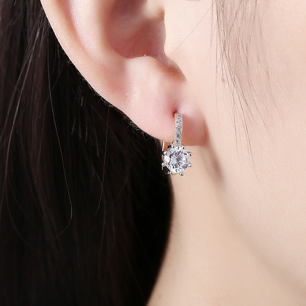 Brass With Plated Fashion Jewelry Earrings