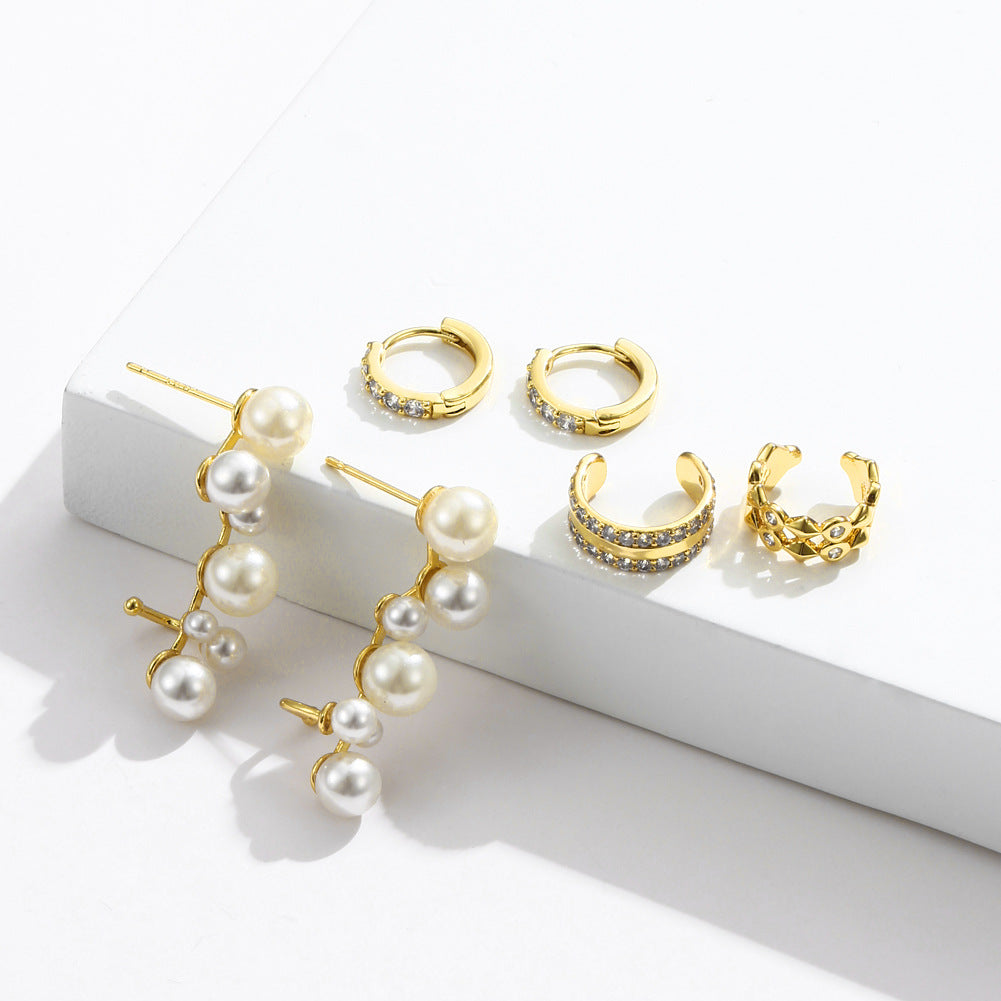 Brass With Plated Fashion Jewelry Earrings