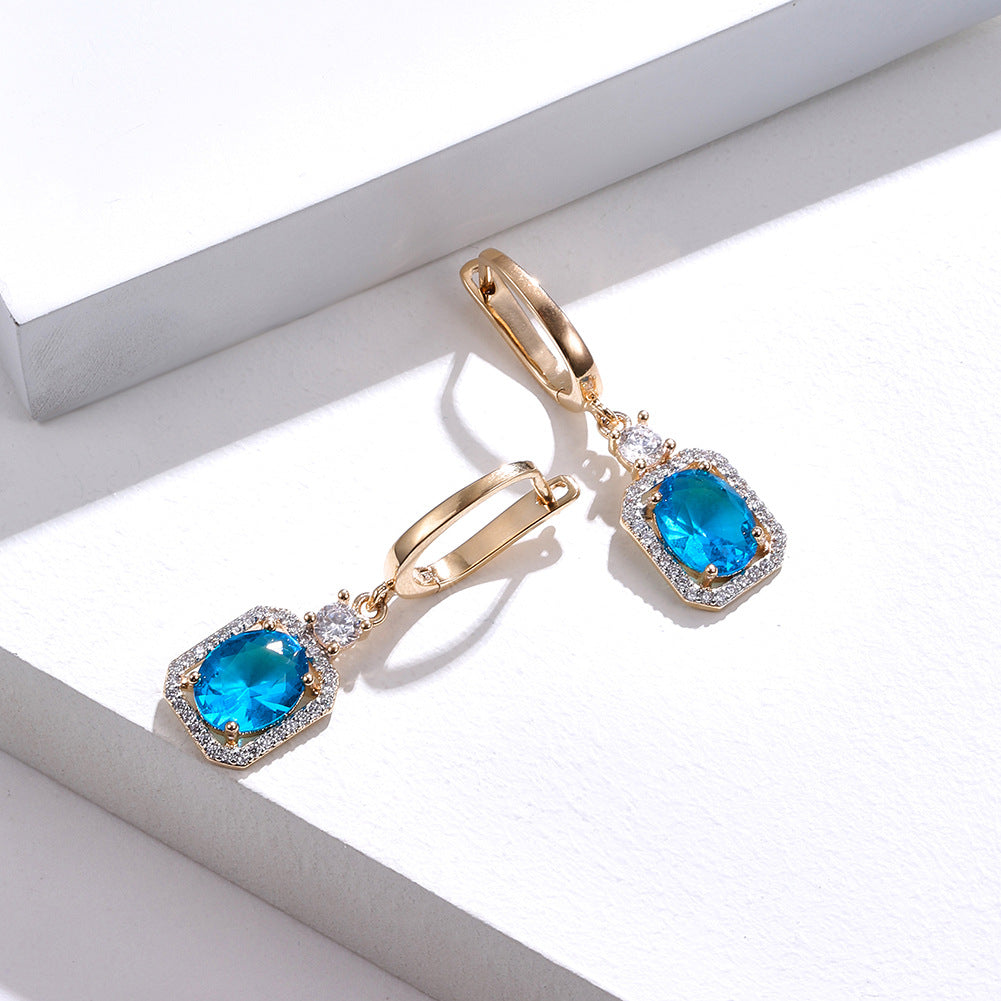 Brass With Plated Fashion Jewelry Earrings