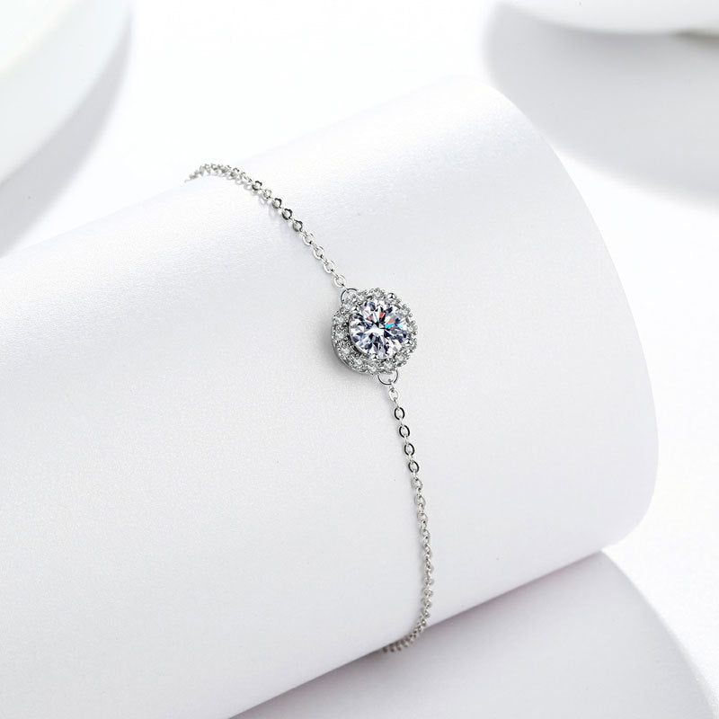 925 Sterling Silver Fashion Zircon Bracelet
