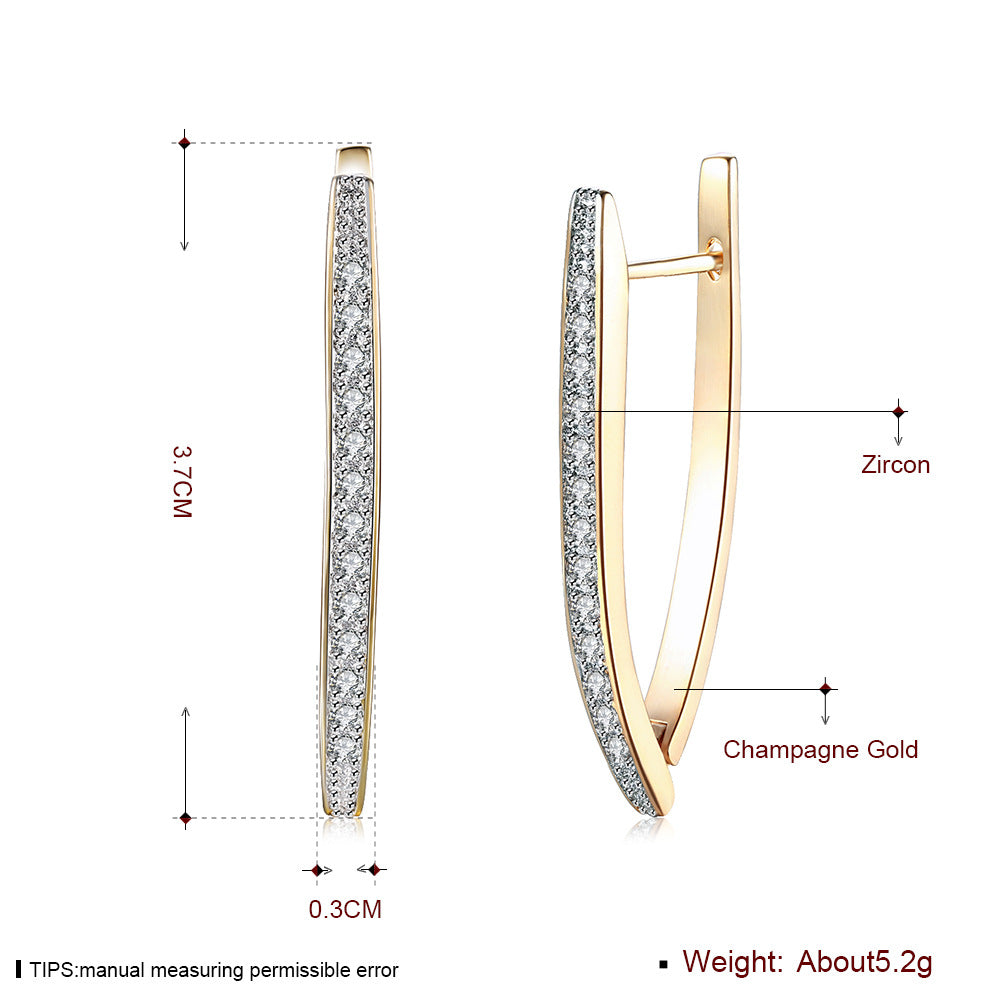 Brass With Plated Fashion Jewelry Earrings
