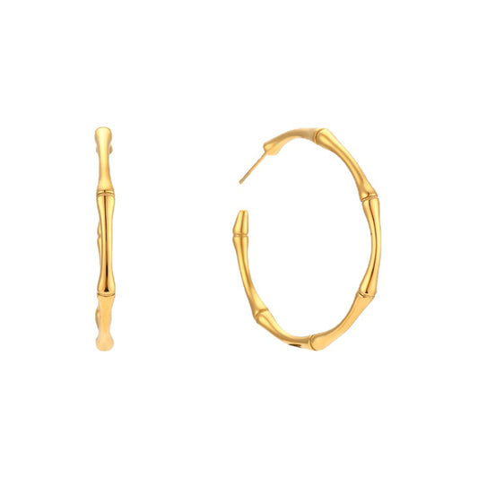 316L Stainless Steel Jewelry Fashion Bamboo Shape Earrings