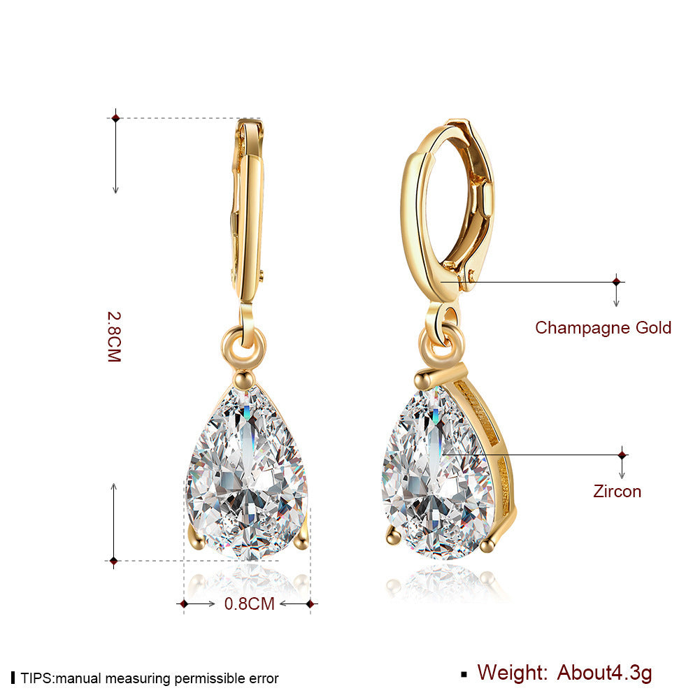 Brass With Plated Fashion Jewelry Earrings