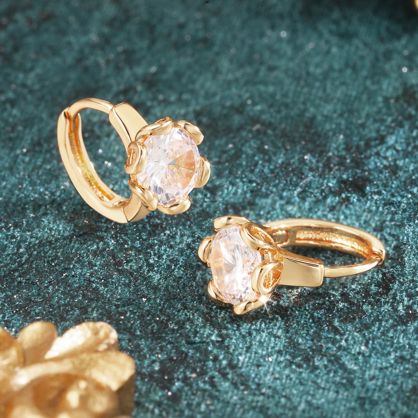 Brass With Plated Fashion Jewelry Earrings