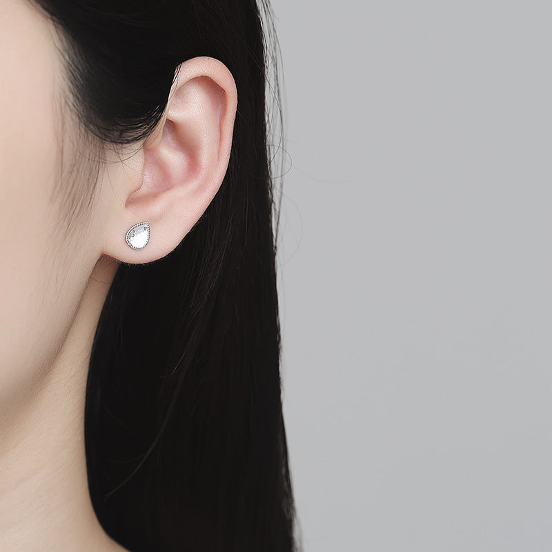 925 Sterling Silver Drop Screw Back Stud Earrings