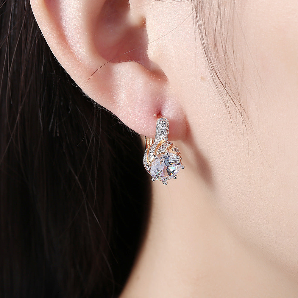Brass With Plated Fashion Jewelry Earrings
