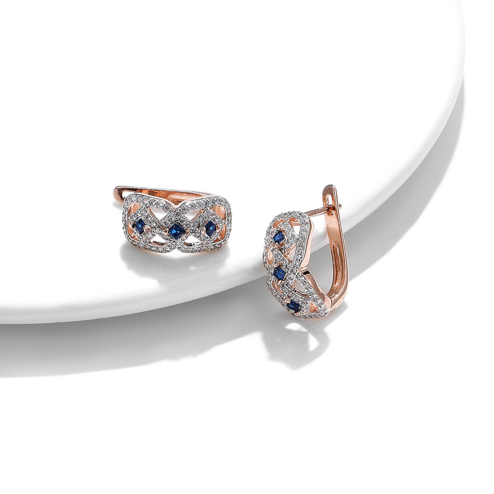 Brass With Plated Fashion Jewelry Earrings