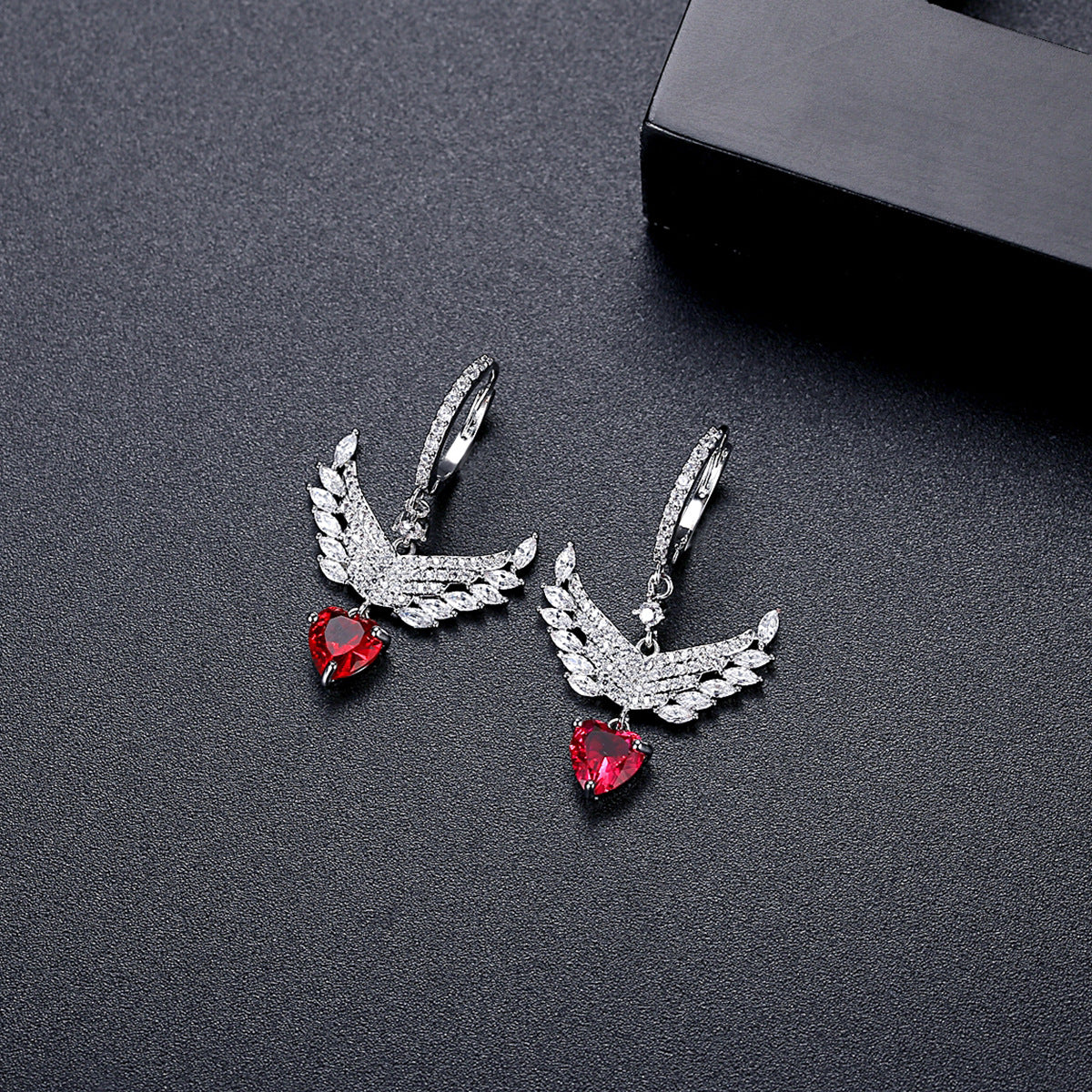 Copper With Silver Plated Fashion Jewelry Earrings