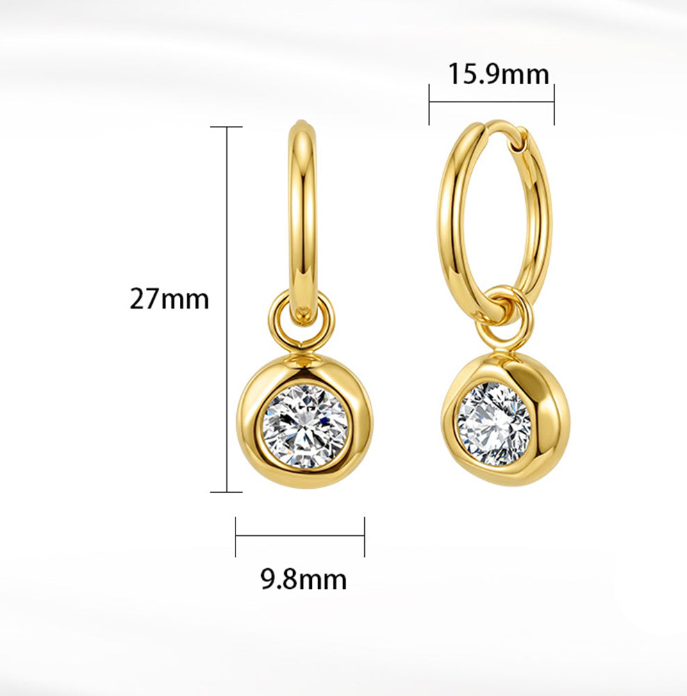 Pendientes de moda de joyería de acero inoxidable