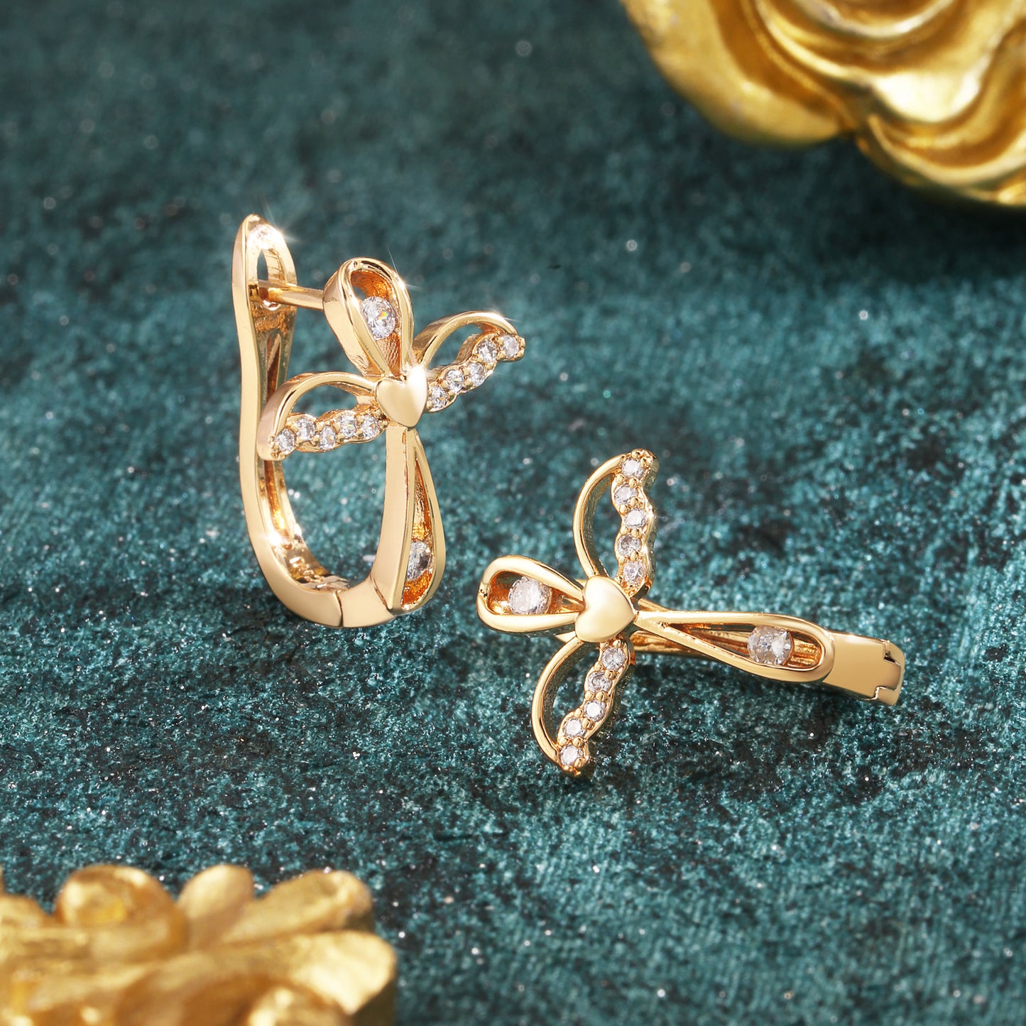 Brass With Plated Fashion Jewelry Earrings