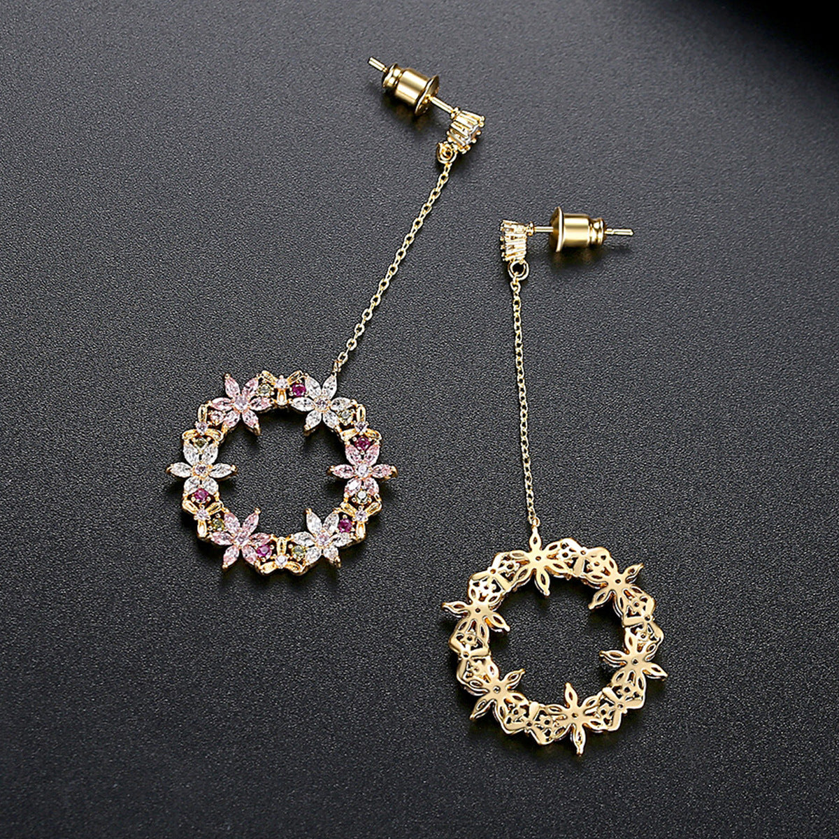 Copper With Plated Fashion Jewelry Earrings