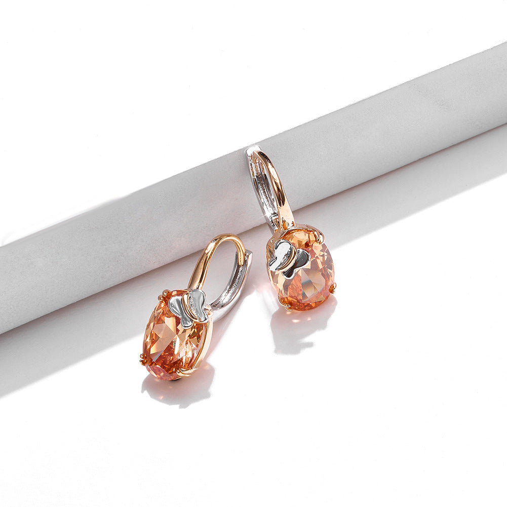 Brass With Plated Fashion Jewelry Earrings