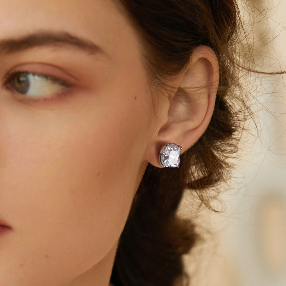 925 Sterling Silver Zircon Earrings