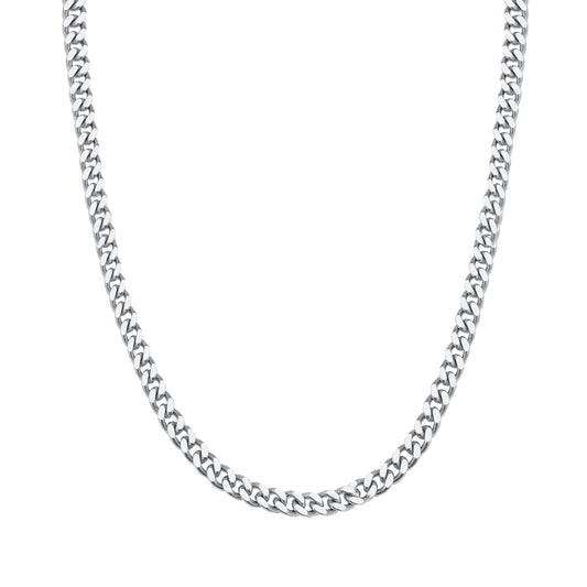 Women Men Classic Cuban 304L Titanium Steel Chain Necklace 3/5mm