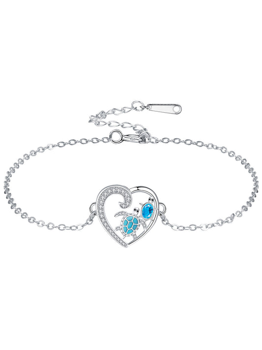 Fashion Sea Turtle Design Bracelet, Fashion Jewelry for Party, Daily Clothing Decor, Trendy All-match & Exquisite Jewelry for Birthday Gift