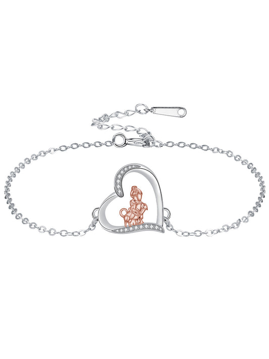 Cute Heart Charm Bracelet, Fashionable Jewelry for Women & Girls, Trendy All-match & Exquisite Jewelry for Birthday Gift