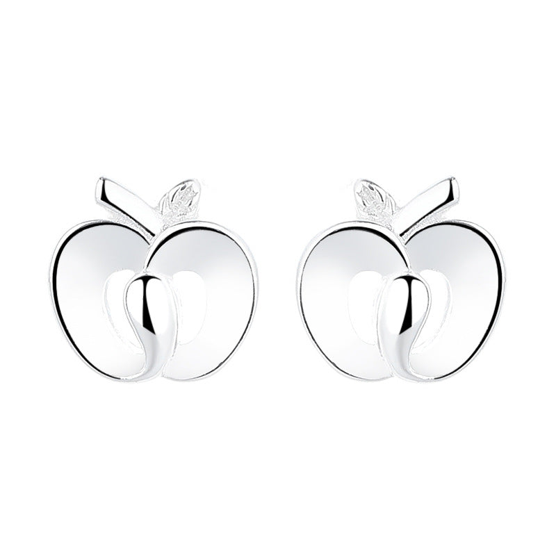 925 Sterling Silver Fruit Screw Back Stud Earrings