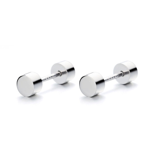 925 Sterling Silver Screw Back Stud Earrings