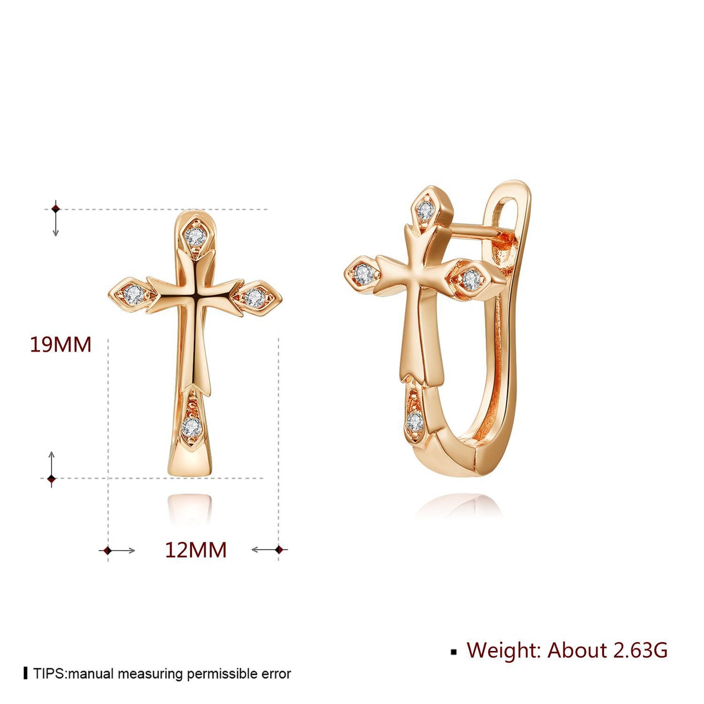 Brass With Plated Fashion Jewelry Earrings