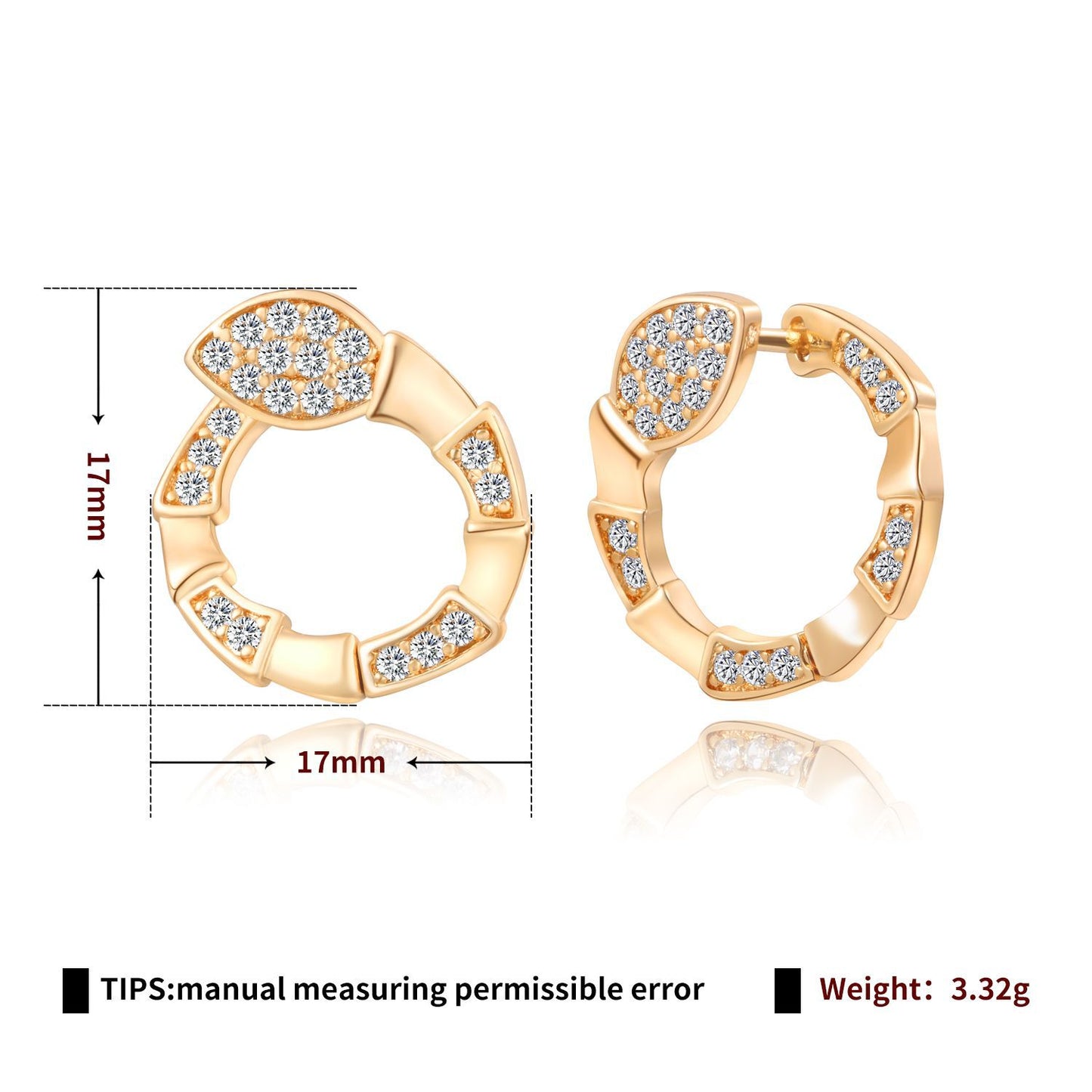Brass With Plated Fashion Jewelry Earrings