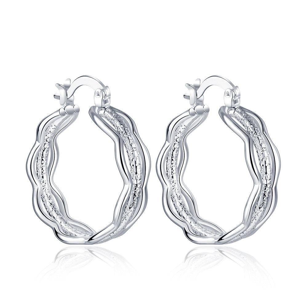 Brass With Plated Fashion Jewelry Earrings