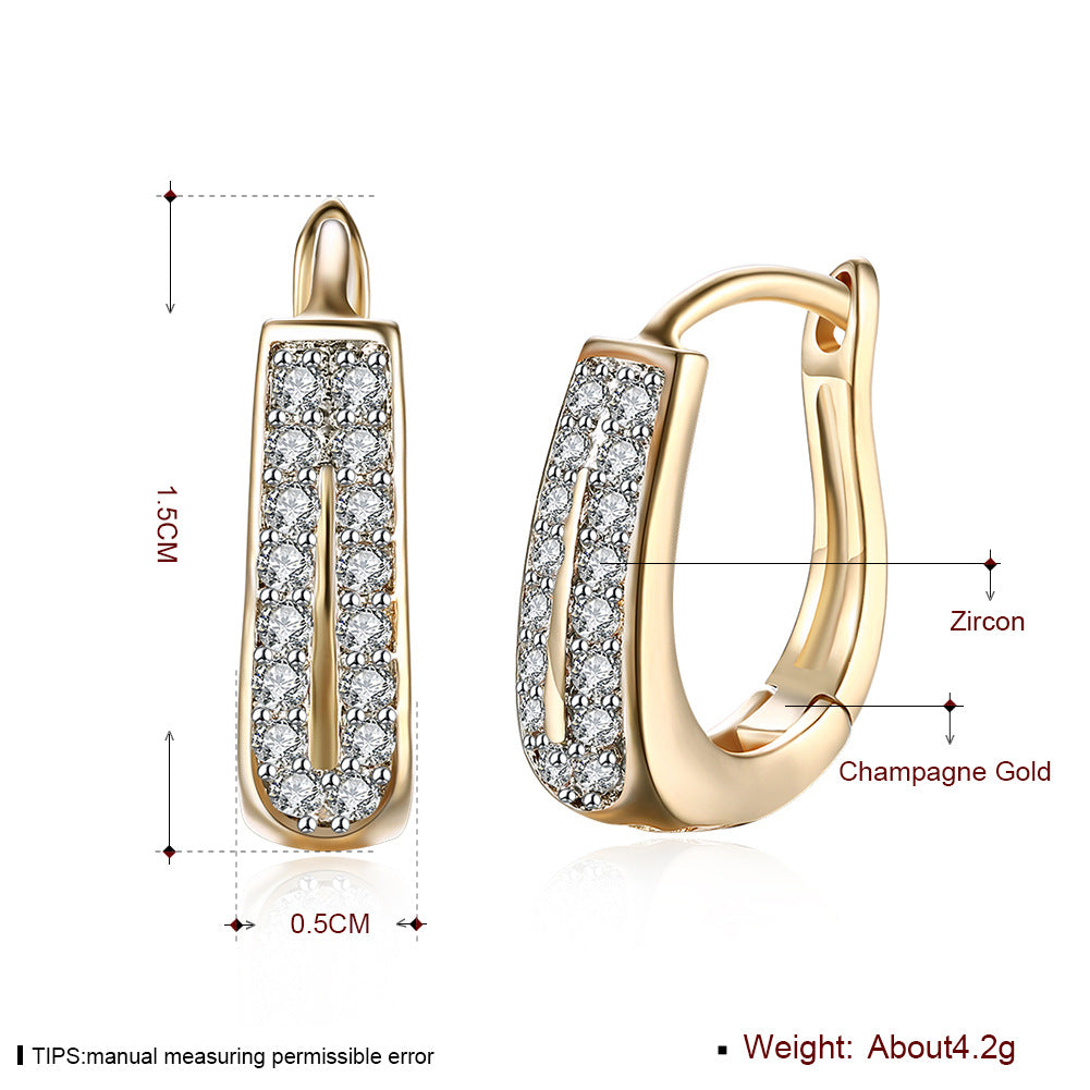 Brass With Plated Fashion Jewelry Earrings