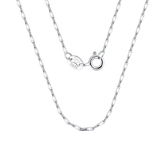 925 Sterling Silver Melon Seed Chain