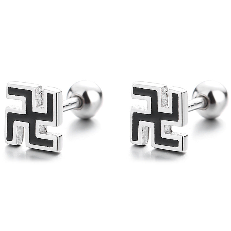 925 Sterling Silver Screw Back Stud Earrings