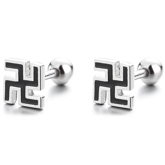 925 Sterling Silver Screw Back Stud Earrings
