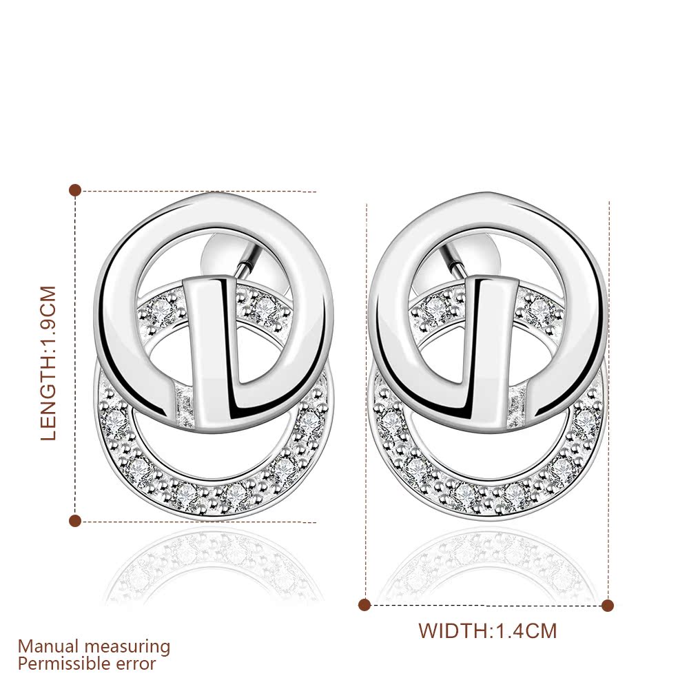 Brass With Plated Fashion Jewelry Earrings