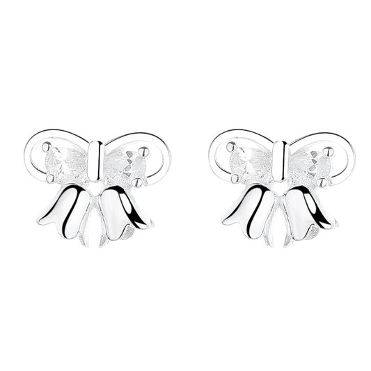925 Sterling Silver Knot Screw Back Stud Earrings
