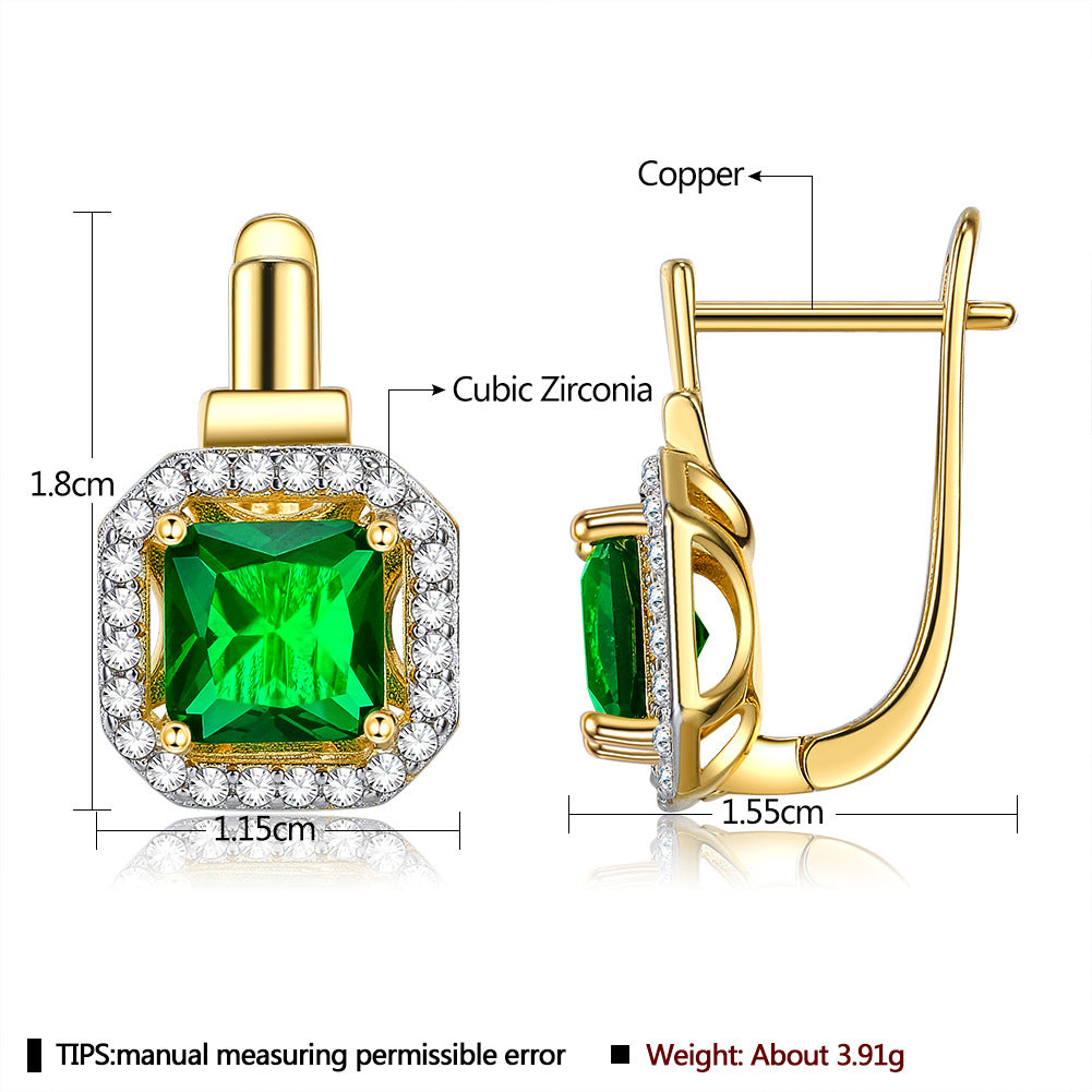 Brass With Plated Fashion Jewelry Earrings