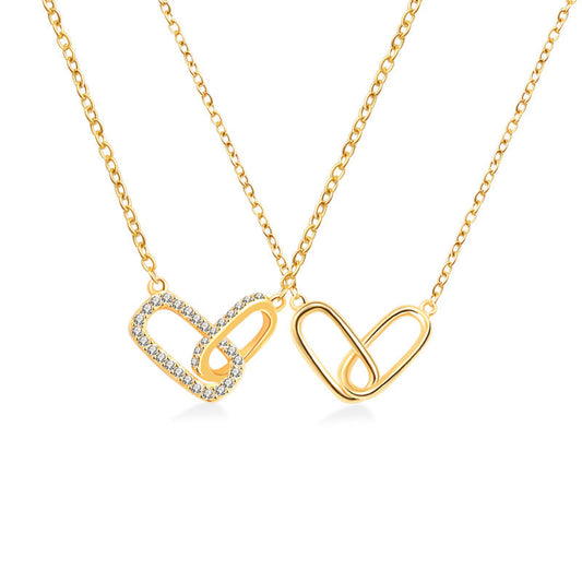 925 Sterling Silver Fashion Linked Necklace