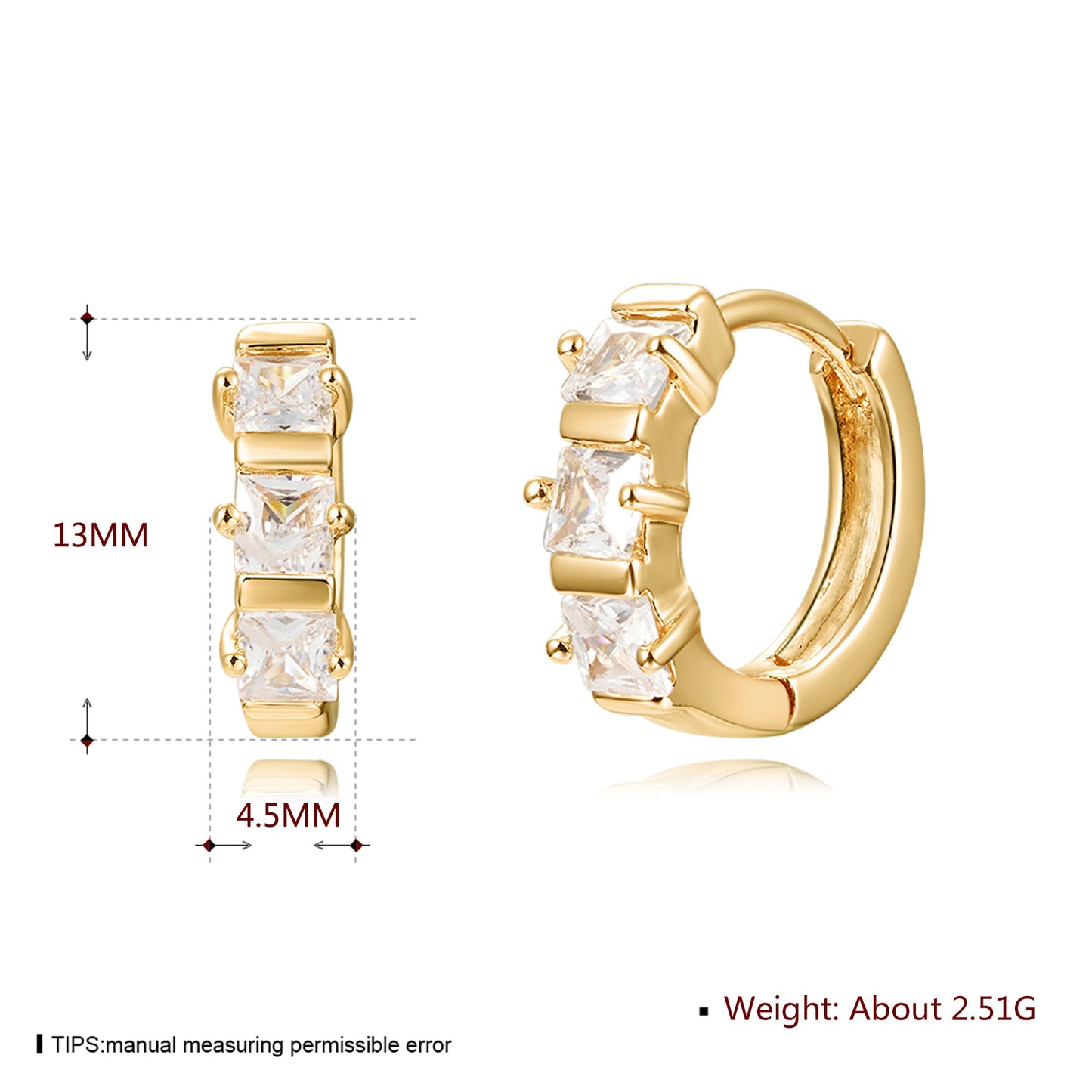 Brass With Plated Fashion Jewelry Earrings