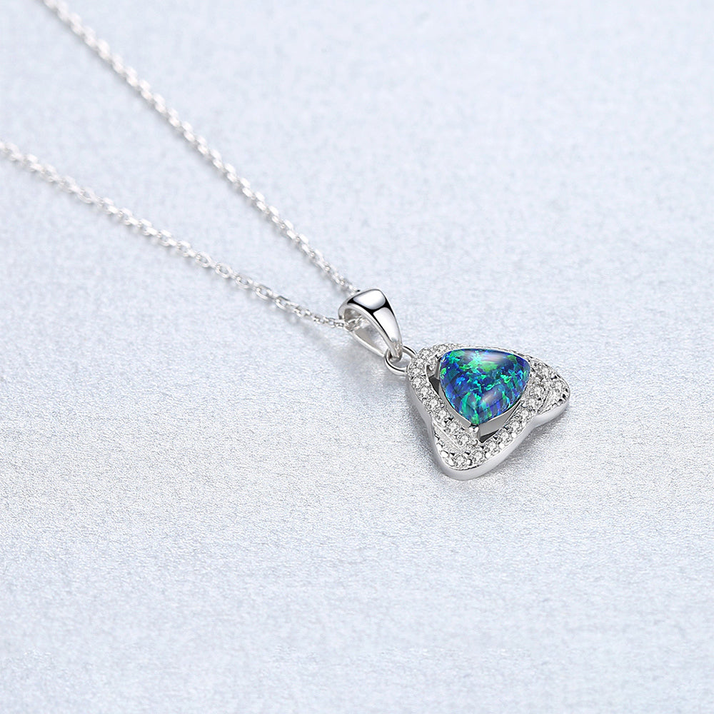 925 Sterling Silver Heart Necklace Fashion Jewelry Gift for Women Girls