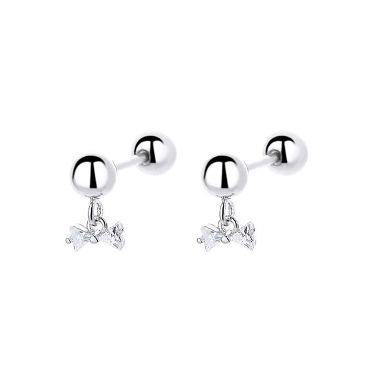 925 Sterling Silver Screw Back Stud Earrings
