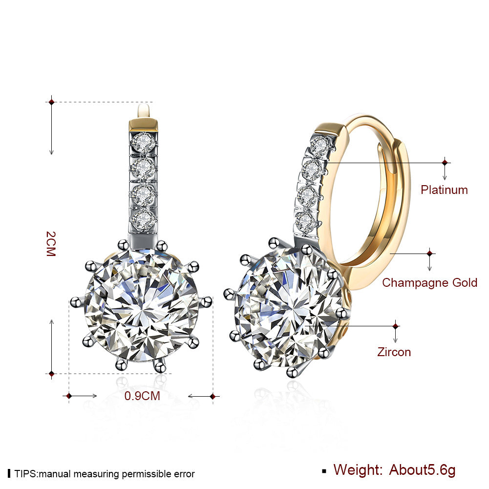 Brass With Plated Fashion Jewelry Earrings