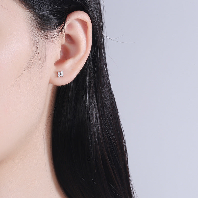 925 Sterling Silver Screw Back Stud Earrings