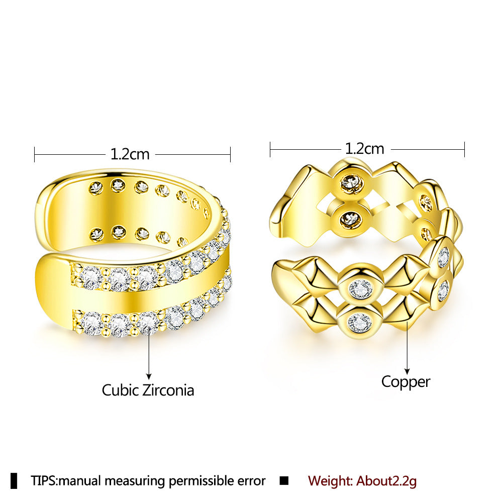Brass With Plated Fashion Jewelry Earrings